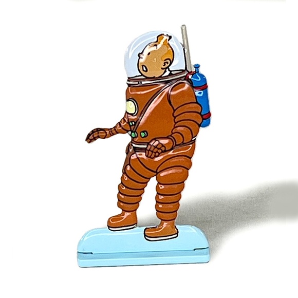 Adventures of Tintin "Explorers on the Moon" Metal Relief Figure - Picture 4 of 8